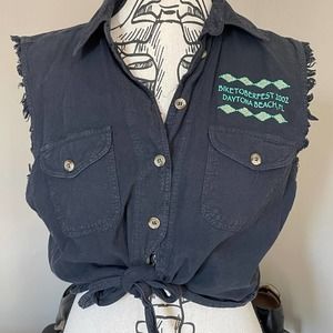 Vintage biker vest